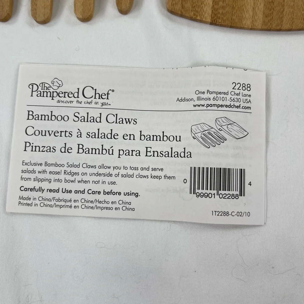 Pampered Chef Bamboo Salad Claw, 2009